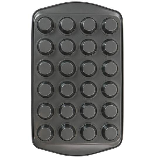Gibson Baker's Friend™ 24 Cup Nonstick Steel Mini Muffin Pan